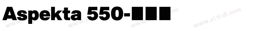 Aspekta 550字体转换